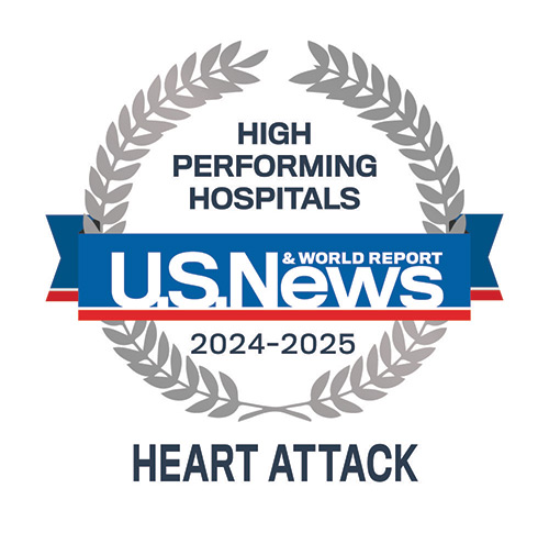 Rated High-Performing in Heart Attack 2024-2025 by U.S. News & World Report.